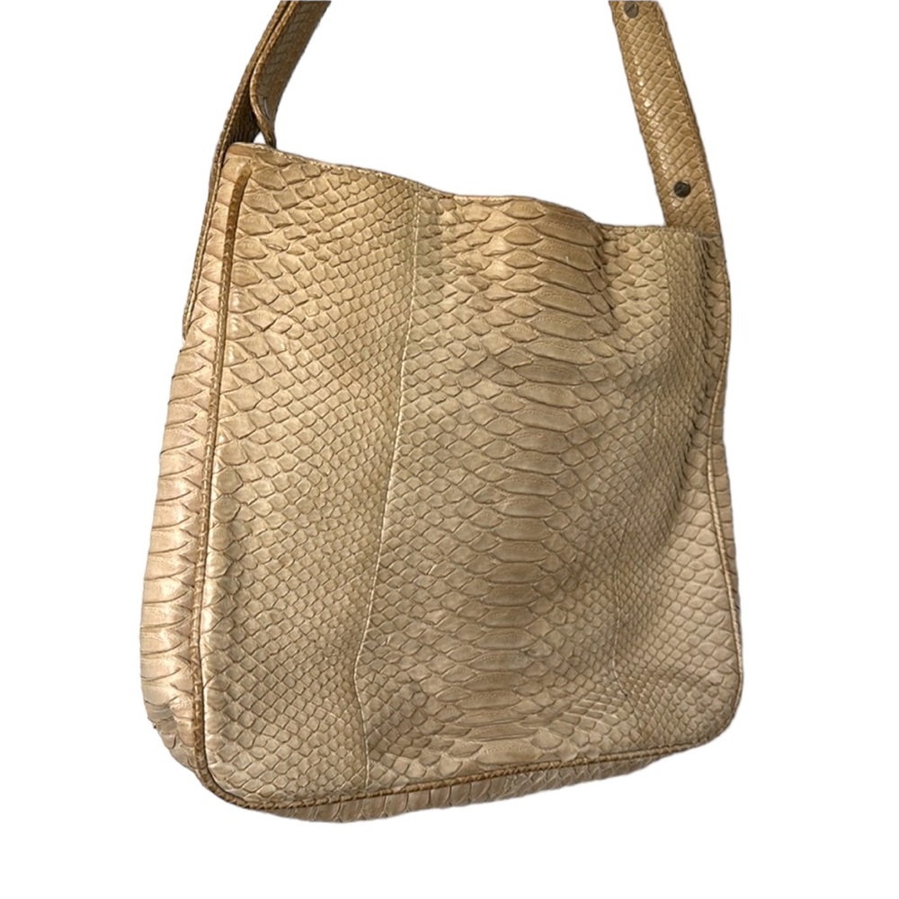 Alexandra Knight Authentic Python Hobo Handbag - Picture 4 of 7